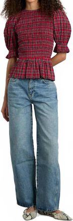 Damson Madder Dion Barrel Leg Jeans In Vintage Wash
