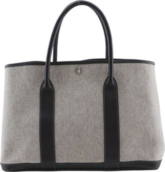 Hermès Gray Toile H Tote Bag (Pre-Owned)