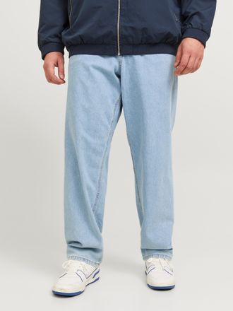 Jack & Jones Plus Size Relax-fit-Jeans, Herren, Gr. 44, L&auml;nge 36, blau denim, Denim/Jeans, Obermaterial: 100% Baumwolle, JACK & JONES PLUSSIZE, unifarben, bequem lang, Jeans