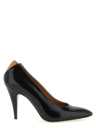 Jil Sander Black Calfskin High Heel Womens Pumps