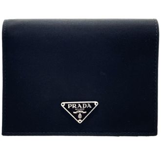 Prada Saffiano Black Nero Nylon Wallet (Bi-Fold) (Pre-Owned)