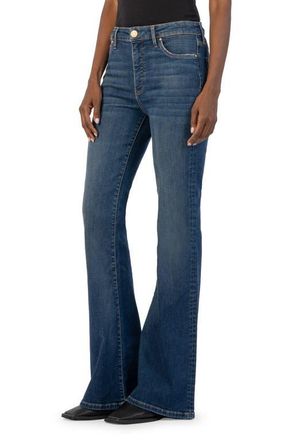 Kut from the Kloth Ana Fab Ab High Waist Super Flare Jeans in Welcome at Nordstrom, Size 00