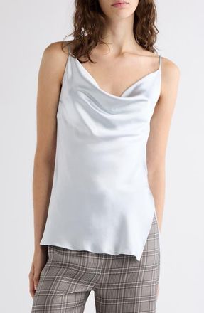 Acne Studios Temi Satin Tank in Ice Blue at Nordstrom, Size 38