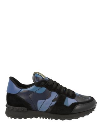 Valentino Rockrunner Suede Leather Sneakers