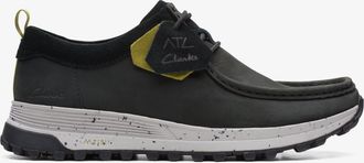 Clarks ATL Trek Wally Zwarte Nubuckleer Schoenen