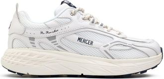 Mercer Amsterdam Mens Amsterdam The Re-run Max Nubuck Trainers - White - Size UK 8.5