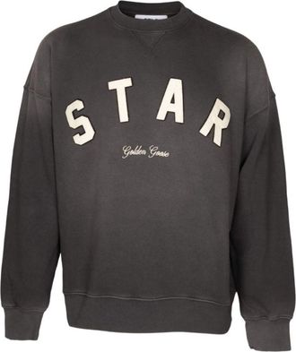 Golden Goose Black Graphic Crew Neck Sweatshirt