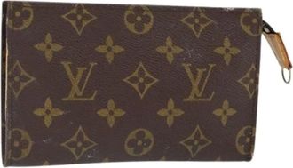 Louis Vuitton Pre-owned Clutches, female, Brown, Size: ONE SIZE Pre-owned Canvas Pouch