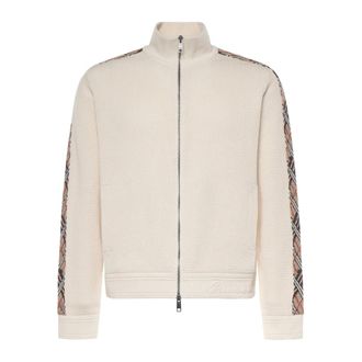 Burberry Zip-throughs, male, Beige, Size: XL Zip-through Sweatshirt