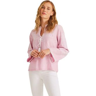 Calypso St. Barth Cassandra Top in Pink at Nordstrom, Size X-Large