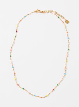 Simons Womens Coloured beaded chain