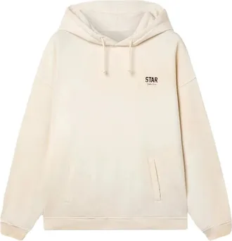 Golden Goose Hoodies & sweatvesten, Heren, Beige, S, Katoen, Star Oversize Hoodie