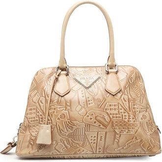 Prada Pre-owned Prada Embossed Leather Handbag LTZ5GL3RPP0GO69K