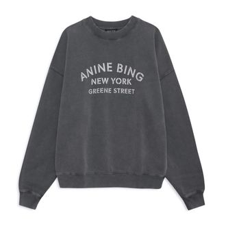 Anine Bing Sweatshirts, female, Black, Size: XS Sweatshirts