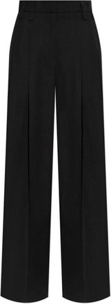Jil Sander Broeken, Dames, Zwart, S, Pleated Broeken