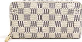 Louis Vuitton Damier Azur Ivory Damier Azur Long Wallet (Bi-Fold) (Pre-Owned)