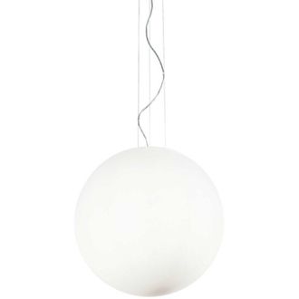 Ideal Lux Mapa Bianco - L&aacute;mpara Colgante De Techo Extragrande Con 1 Luz Blanca, E27 - Ideal Lux