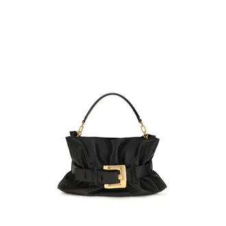 Balmain Black Calf Leather Bos Taurus Shoulder Womens Bag