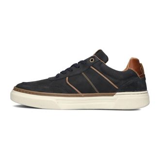 Mazzeltov Blauwe Rome Sneakers voor Heren - Heren - Schoenen - Zwart - Maat: 43 EU Leer