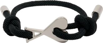 Ami Ami De Coeur Corde Bracelet - unisex - Accessoires - Zwart - Maat: ONE Size Poliester