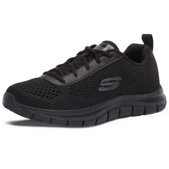 Skechers Mens Track Moulton Sneakers, Sports Shoes, Black, 10.5 UK