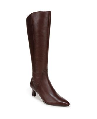 Naturalizer Womens Naturalizer Deesha Boots Brown Leather Wide Calf Knee High zogg2758