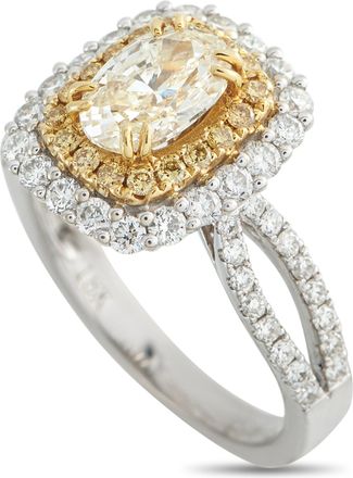 Luxury Bazaar 18K White Gold 1.30ct Diamond Ring MF19-043026