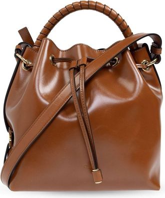 Chloé leather bucket bag - women - Calf Leather/Calf Leather - One Size - Brown