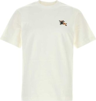 Burberry White Crew Neck T-Shirt