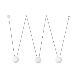 Netlighting Mine 3 Light Ceiling Pendant White Wood E27