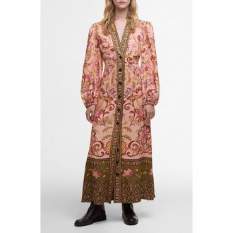 Barbour Alice Mixed Floral Long Sleeve Maxi Dress in Tropical Print at Nordstrom Rack, Size X-Small