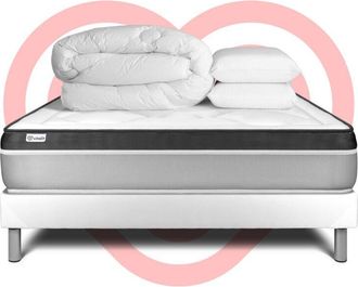 VITALIT Pack Colch&oacute;n Blanco Espuma Viscoel&aacute;stica 200 X 200