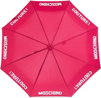Moschino Umbrella With Logo, Unisex, Pink