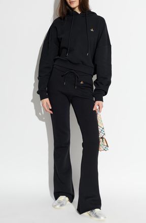 Vivienne Westwood Sweatshirt With Logo Patch, Womens, Black