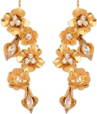 Jennifer Behr Orecchini Vanora con cristalli - Oro