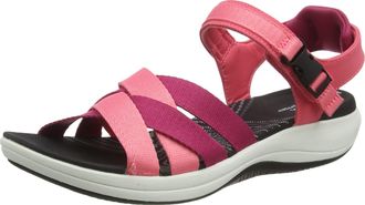 Clarks Mira Tide, Sandal, Bright Coral