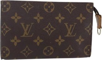 Louis Vuitton Pre-owned Vintage Canvas Clutch - Dames - Vintage Clutch - Bruin - ONE Size - Vintage