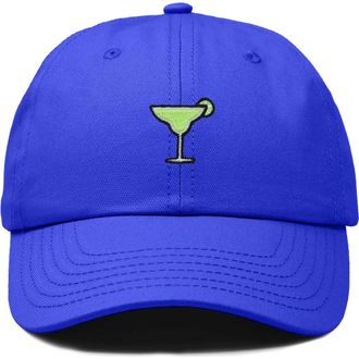 Dalix Margarita Embroidered Dad Hat in Royal Blue at Nordstrom