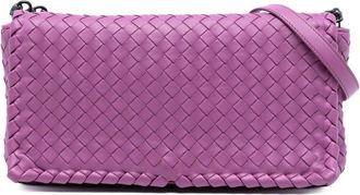 Bottega Veneta Pre-owned Bottega Veneta Nappa Intrecciato Dahlia Clutch Crossbody B05797078X