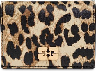 Ganni Leopard Bou Card Holder