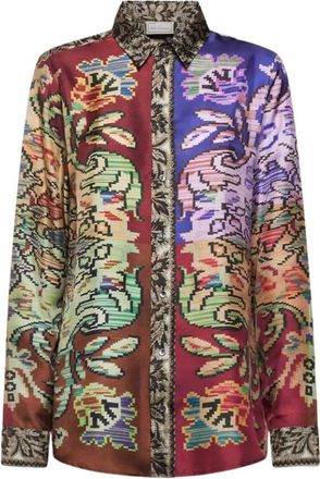 Pierre-Louis Mascia Aloe Camicia a Maniche Lunghe - - Blouses & Shirts - Donna - Multicolore - L