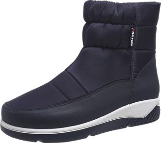 Generic Snow Boots Women Waterproof, Warm Boots for Women UK - Solid Color Thermal Ankle Boot Lightweight Non-Slip Hiking Walking Shoes Casual Round Head Plus