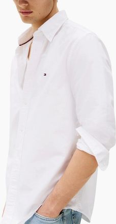 Tommy Hilfiger Mens TOMMY HILFIGER Mens Shirts Regular Fit Top - White - Size: Regular/36