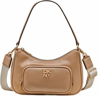 DKNY Philo Top-Zip Shoulder Bag in Cappucino at Nordstrom