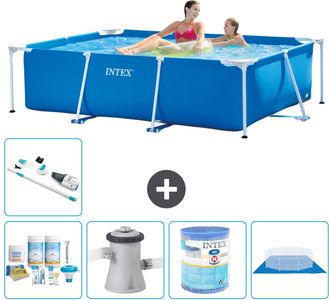 Intex Piscina Con Estructura Rectangular - 220x150x60 Cm - 7-piezas S30054