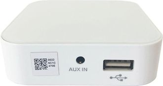 Loops 80W Mini WiFi Stereo Amplifier & 4x 70W Black Wall Mounted Speaker Audio System