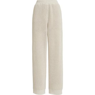 Brunello Cucinelli Sparkling net trousers in Oat at Nordstrom, Size Xx-Large Eu