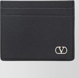 Valentino calf leather card holder