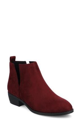 Journee Collection JOURNEE Rimi Split Side Bootie in Oxblood at Nordstrom Rack, Size 7.5