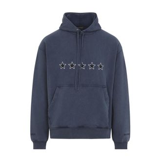 Balenciaga Heren, Sweatshirts & Hoodies, Blauw, Maat: L Katoen